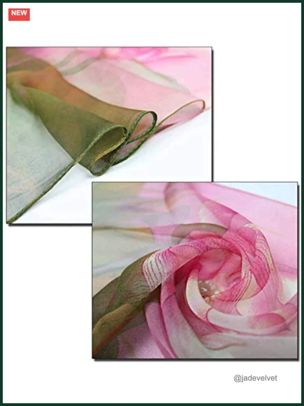 Floral Print Lightweight Scarf Shawl Wrap Women Silk Feeling Polyester